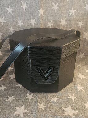 LOUIS VUITTON OCTOGAN Vanity Trunk Bag Black Epi